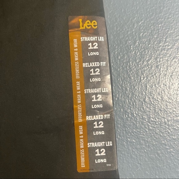 Lee RELX FIT STRAIGHT LEG PANT:BLACK:12:L - Picture 11 of 11